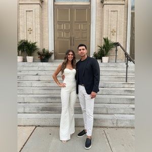 Nadine merabi - Hailey White Jumpsuit - S